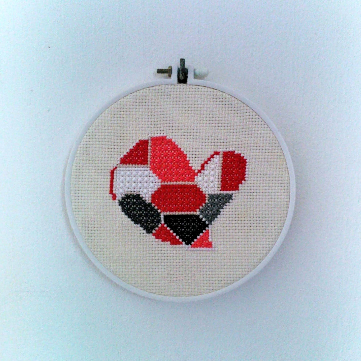 Double Cross Stitch Chart - Heart, Video Tutorial, Love Confession Hand Embroidery PDF Pattern, Valentine’s Embroidery, Instant Download