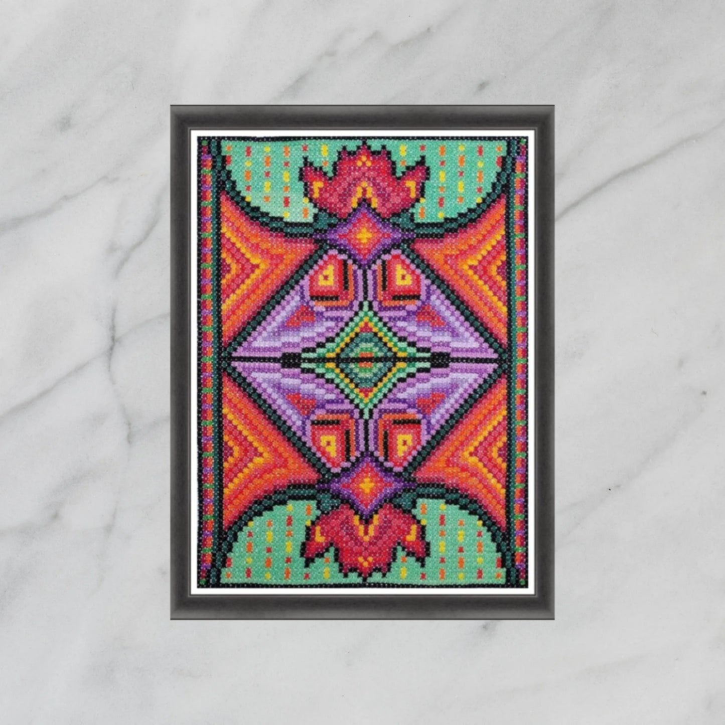 Double Cross Stitch Sampler - Regal, Hand Embroidery PDF, DIY Cross Stitch Purse, Detailed Instruction Tutorial, Easy to Embroider