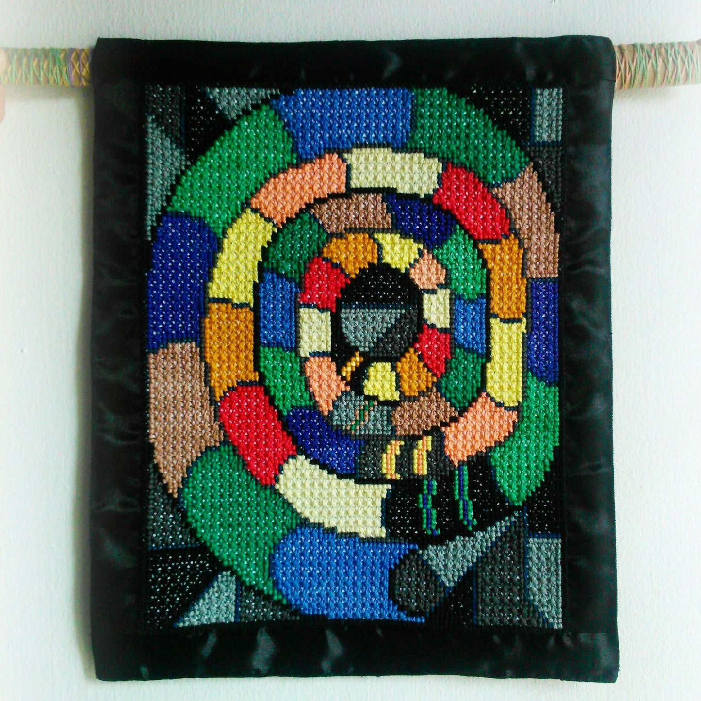 Easy Cross Stitch Pattern PDF - Snakes in Love, Video YouTube Tutorials, Abstract Stitchery, Double Cross Stitch Sampler Download