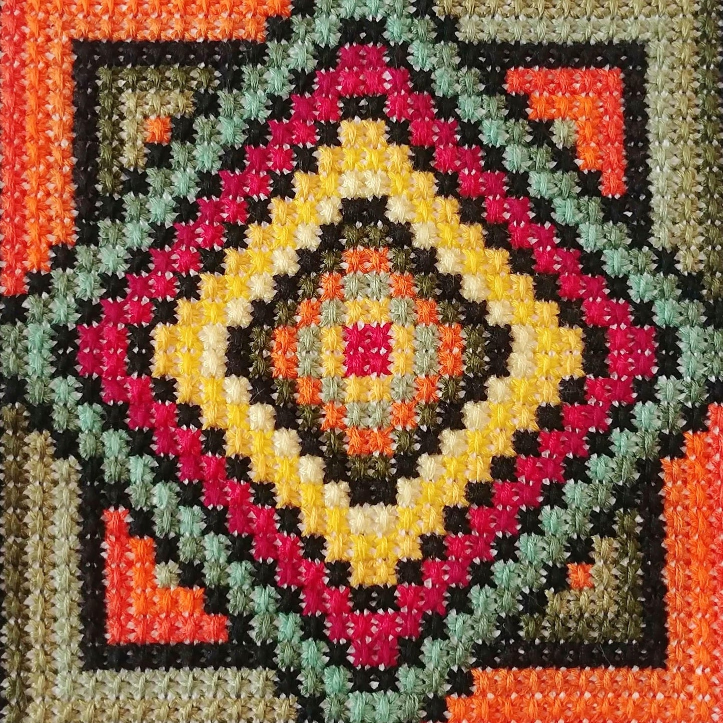 Hand Embroidery PDF - Autumn Echo, Easy Cross Stitch Sampler for Beginners, Double Cross Stitch Pattern, Modern Wall Art