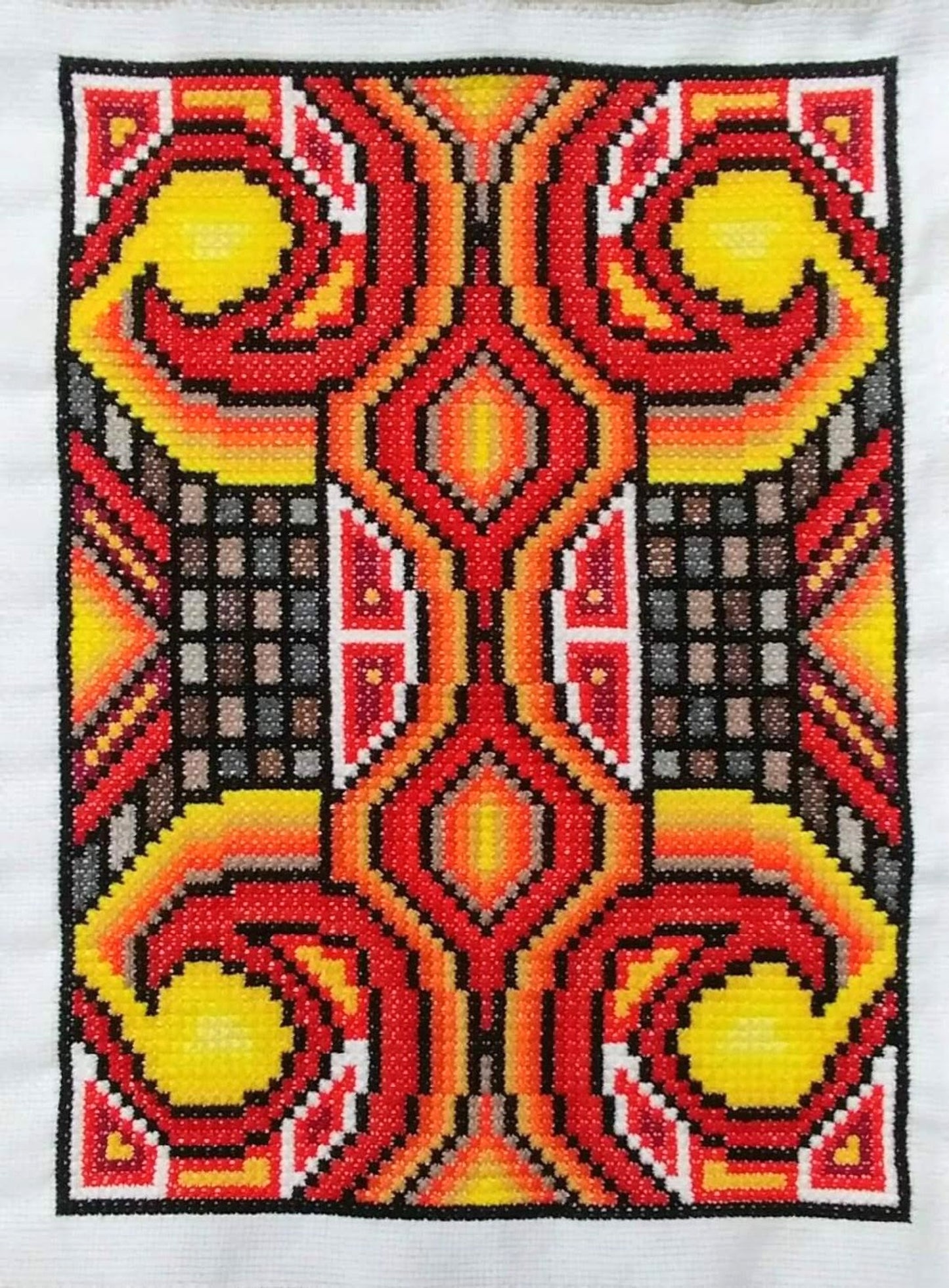 PDF Cross Stitch Pattern - Ladies fiery, DIY Cross Stitch Purse, Double Cross Stitch Sampler, Instant Download, Video Tutorials