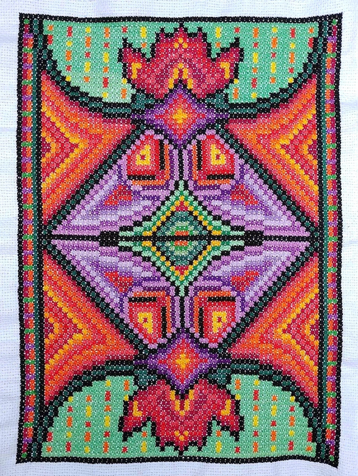Double Cross Stitch Sampler - Regal, Hand Embroidery PDF, DIY Cross Stitch Purse, Detailed Instruction Tutorial, Easy to Embroider