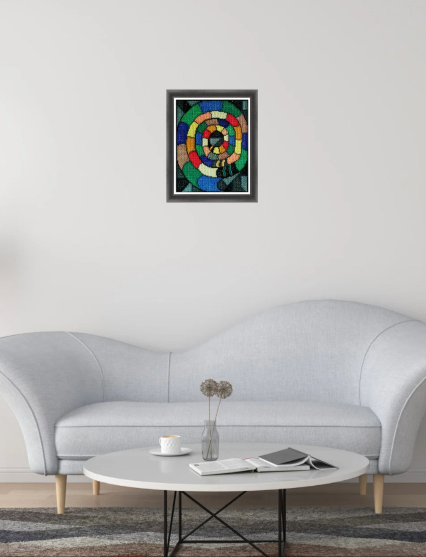 Easy Cross Stitch Pattern PDF - Snakes in Love, Video YouTube Tutorials, Abstract Stitchery, Double Cross Stitch Sampler Download