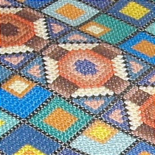 Mid Century Modern Sampler Cross Stitch Pattern PDF - Evening city, Double Cross Stitch Needlepoint Wall Art DIY, Instant Download PDF