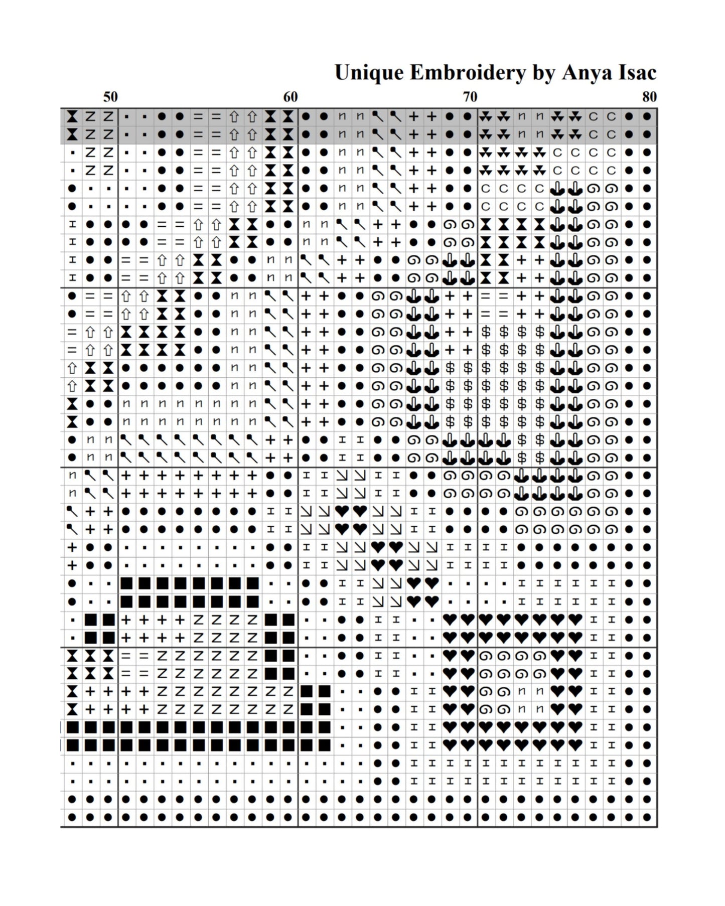 Digital Pattern - Kaleidoscope, Double Cross Stitch Embroidery Design, Hand Embroidery Download, Canvas Unique Embroidery, PDF Pattern
