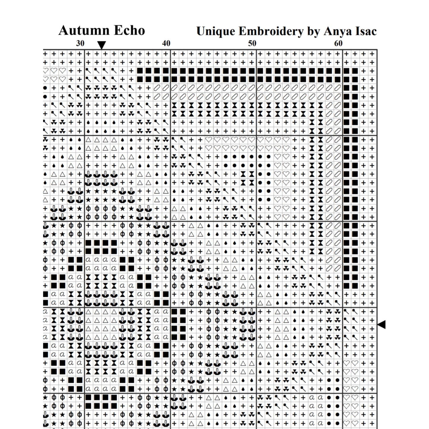 Hand Embroidery PDF - Autumn Echo, Easy Cross Stitch Sampler for Beginners, Double Cross Stitch Pattern, Modern Wall Art