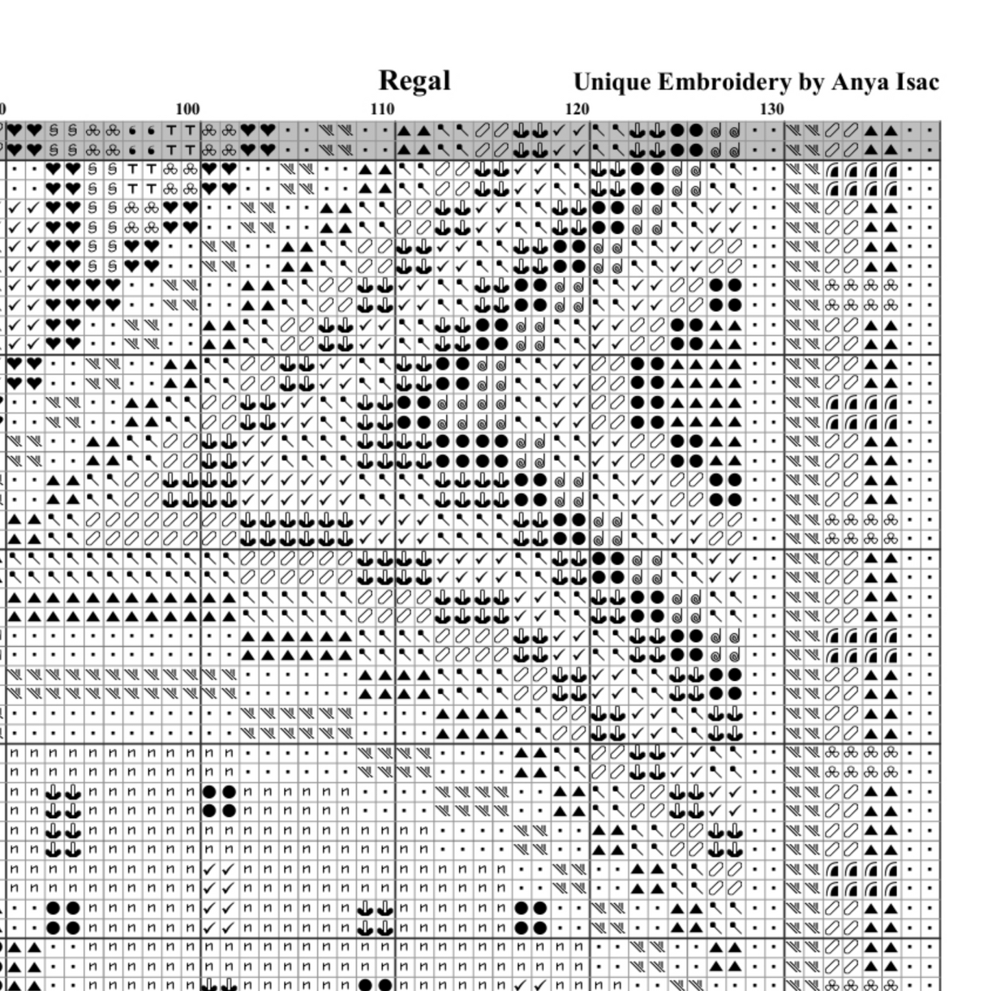 Double Cross Stitch Sampler - Regal, Hand Embroidery PDF, DIY Cross Stitch Purse, Detailed Instruction Tutorial, Easy to Embroider