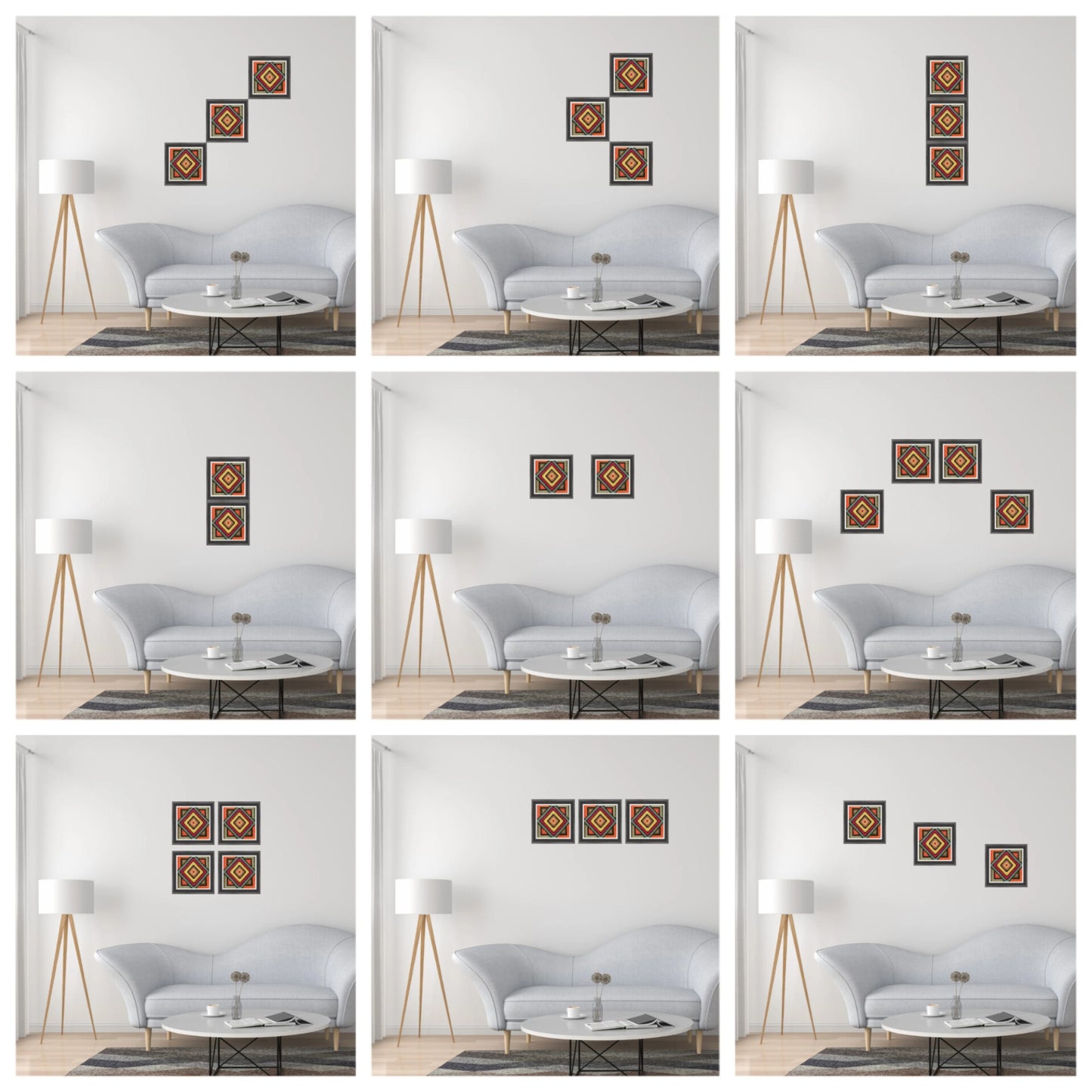 Hand Embroidery PDF - Autumn Echo, Easy Cross Stitch Sampler for Beginners, Double Cross Stitch Pattern, Modern Wall Art