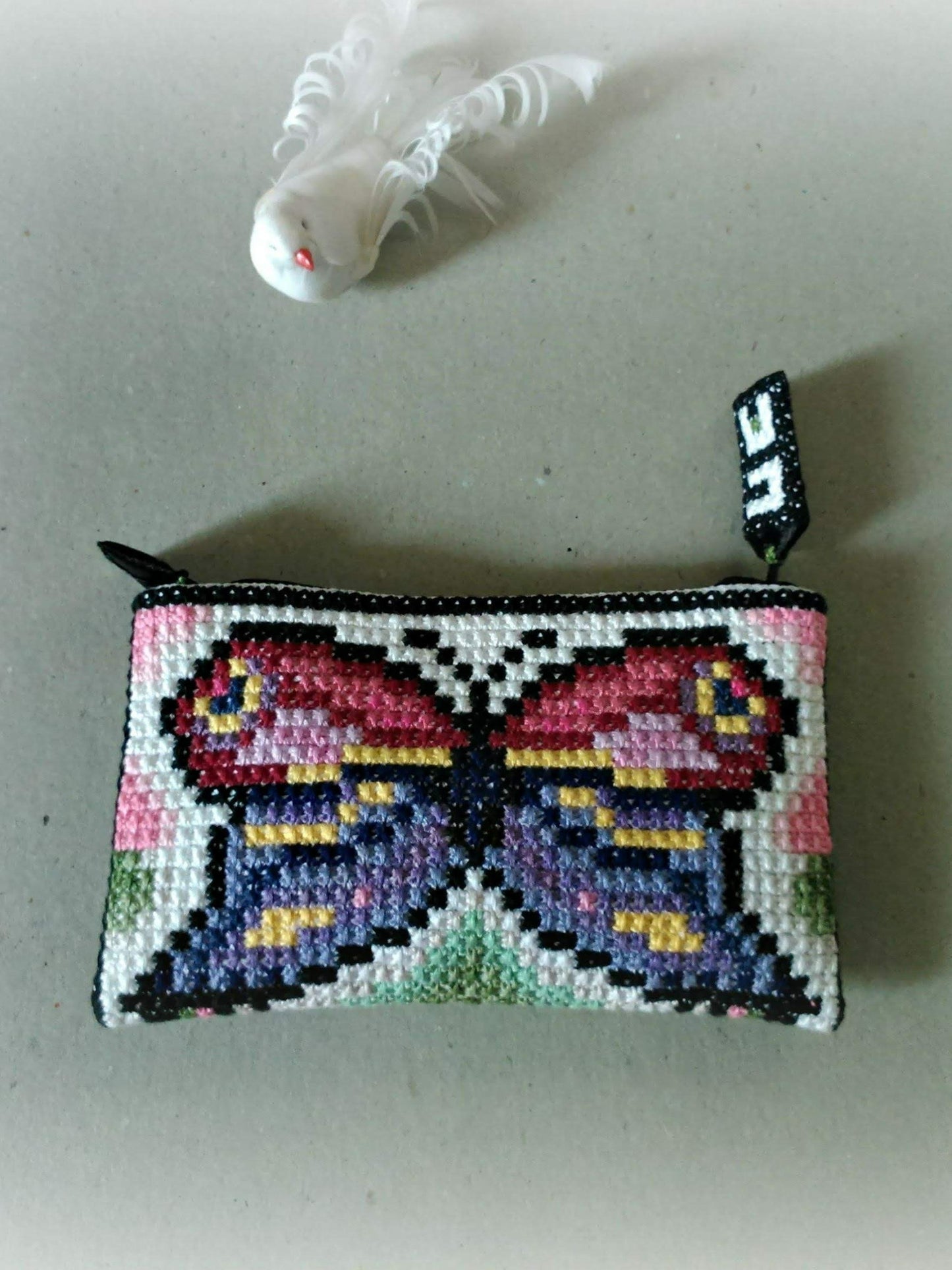 Sampler Cross Stitch Pattern PDF - Butterfly, Learn Beginner Embroidery by Double Cross Stitch Chart PDF, Stitch Tutorials, Instant Download