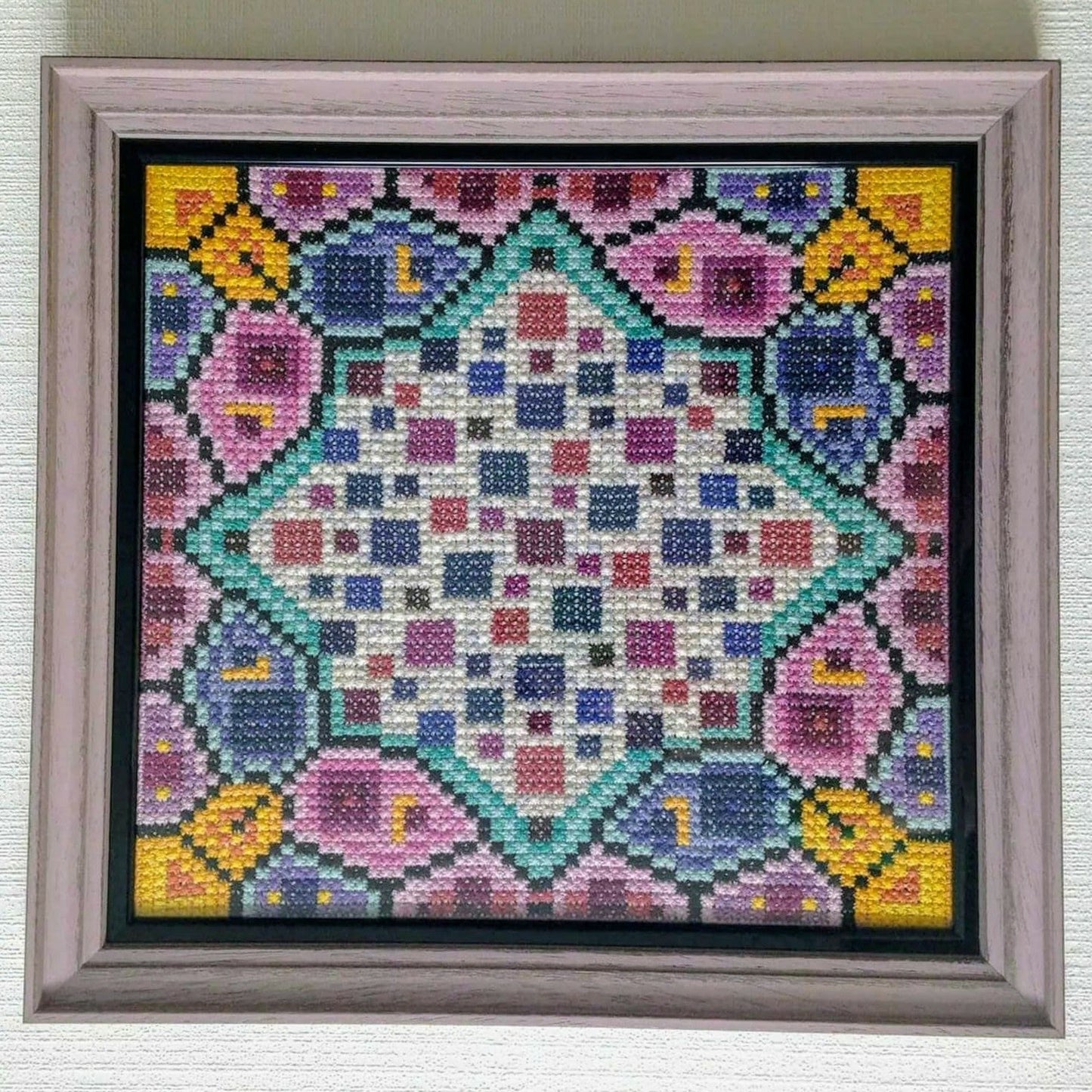 Sampler Cross Stitch - Morning Star, X Stitch Tutorial, Pillow Pattern, DIY Cross Stitch, Double Cross Stitch Pattern, Instant Download
