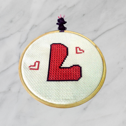PDF Pattern Double Cross Stitch - Love as L Meaning, DIY Valentine’s Gift, Sampler Cross Stitch, Hand Embroidery PDF, Easy Cross Stitch