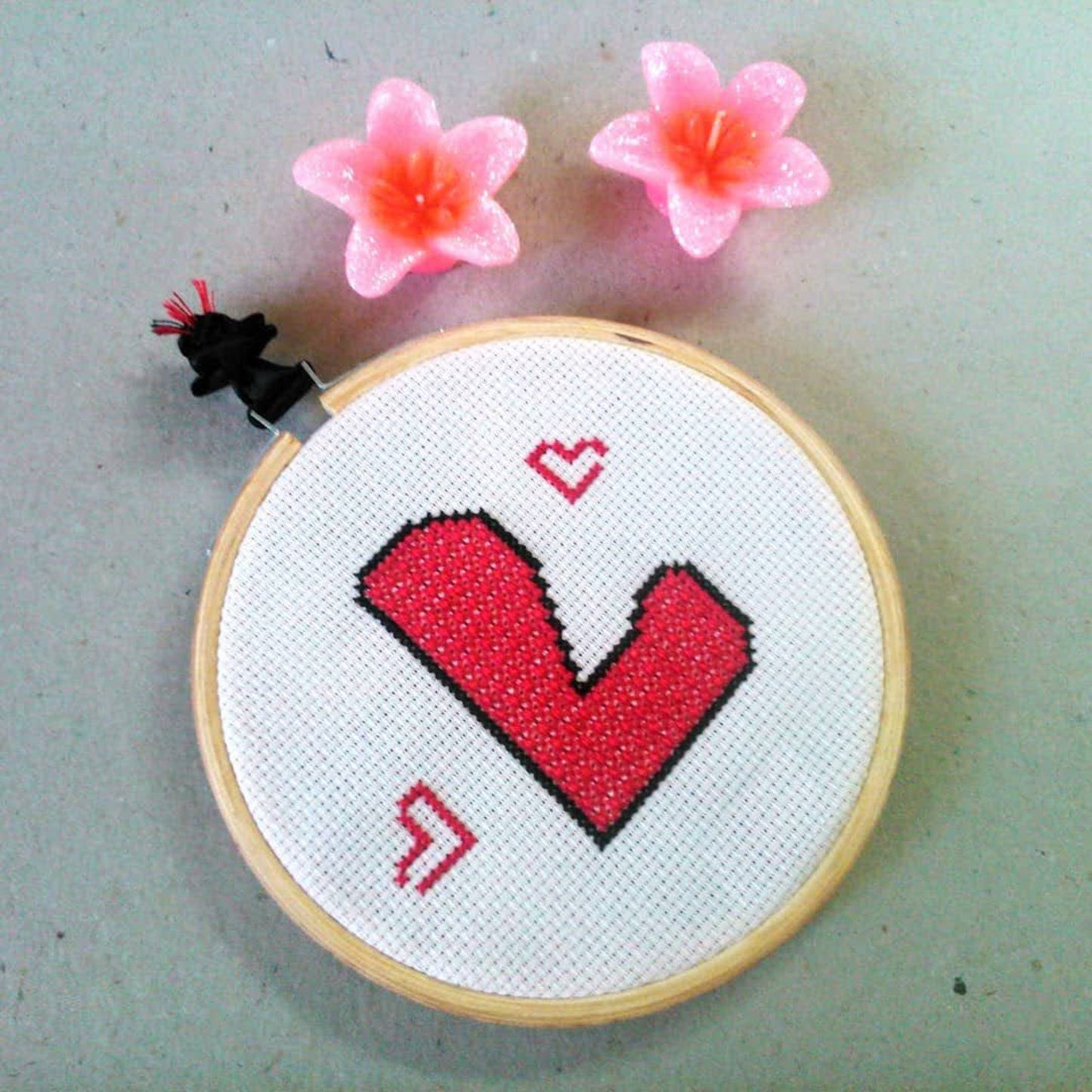 PDF Pattern Double Cross Stitch - Love as L Meaning, DIY Valentine’s Gift, Sampler Cross Stitch, Hand Embroidery PDF, Easy Cross Stitch