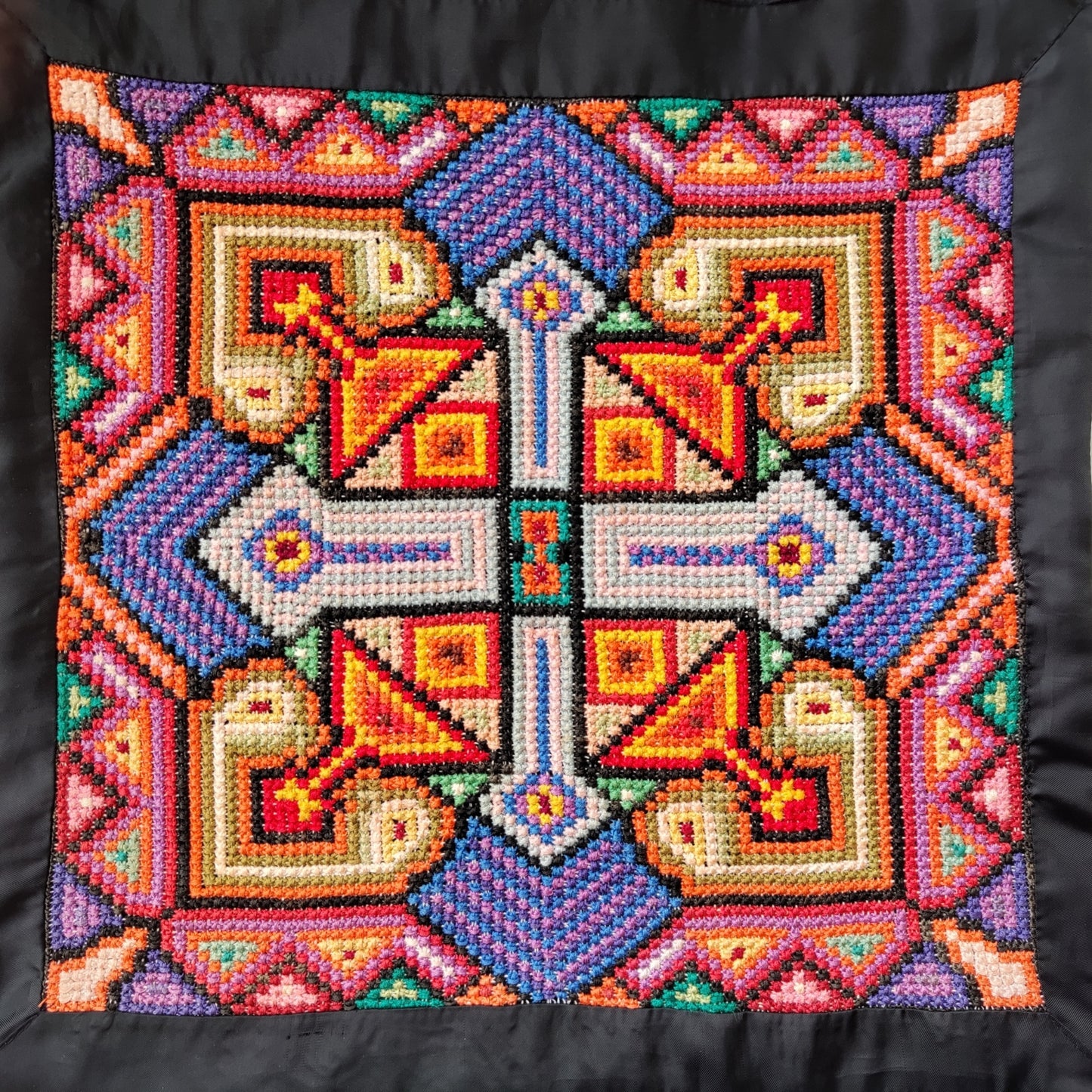 Sampler Double Cross Stitch Pattern - Ancestry, Pillow Pattern, DIY Cross Stitch Easy, Hand Embroidery Needlepoint