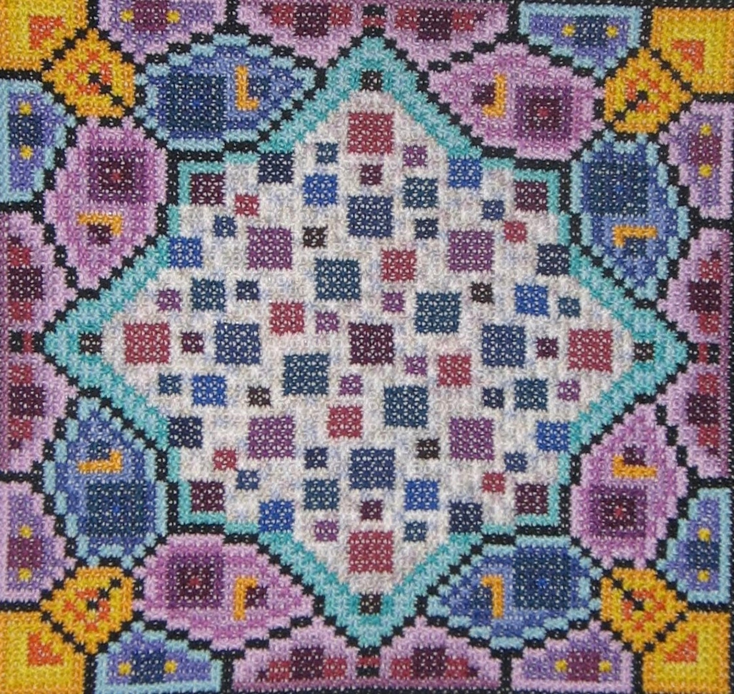 Sampler Cross Stitch - Morning Star, X Stitch Tutorial, Pillow Pattern, DIY Cross Stitch, Double Cross Stitch Pattern, Instant Download