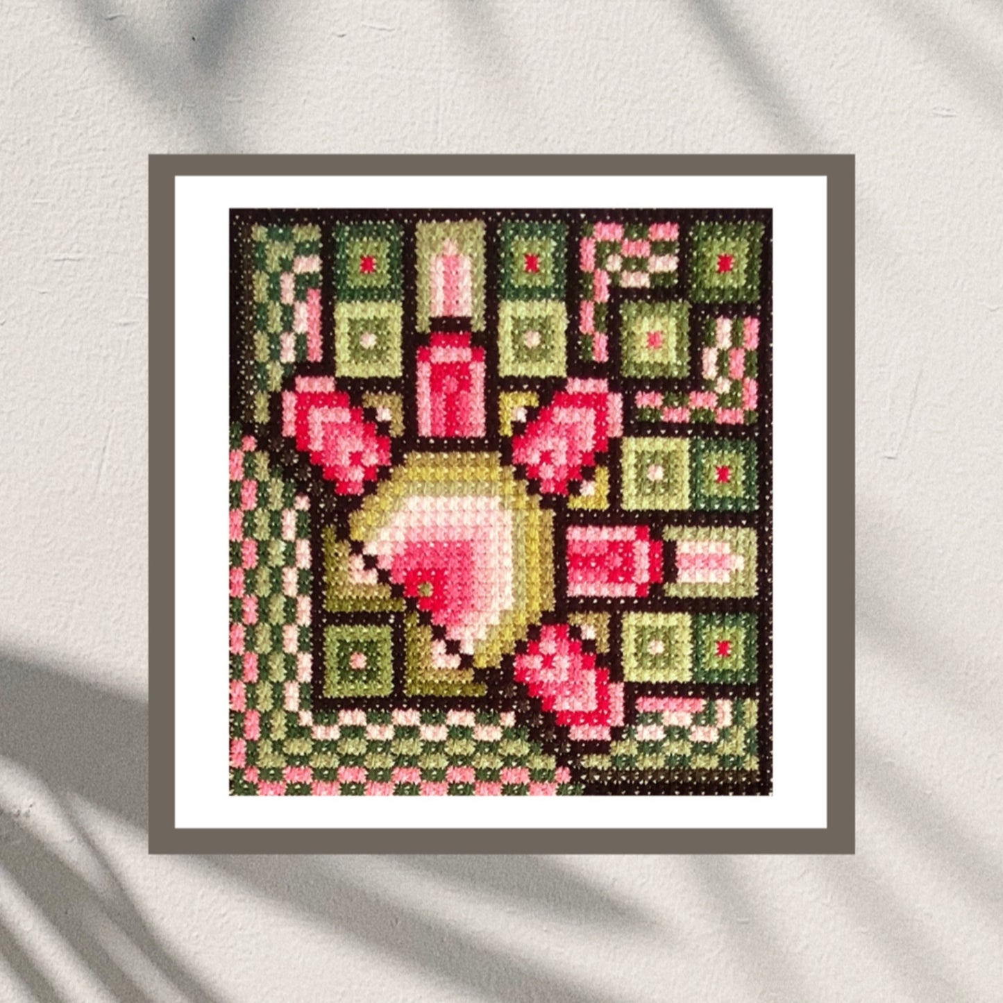Sampler Cross Stitch Pattern PDF - Venus, Art Nouveau Motifs, Double Cross Stitch DIY Easy Modern, Spring, Hand Embroidery Needlepoint Chart