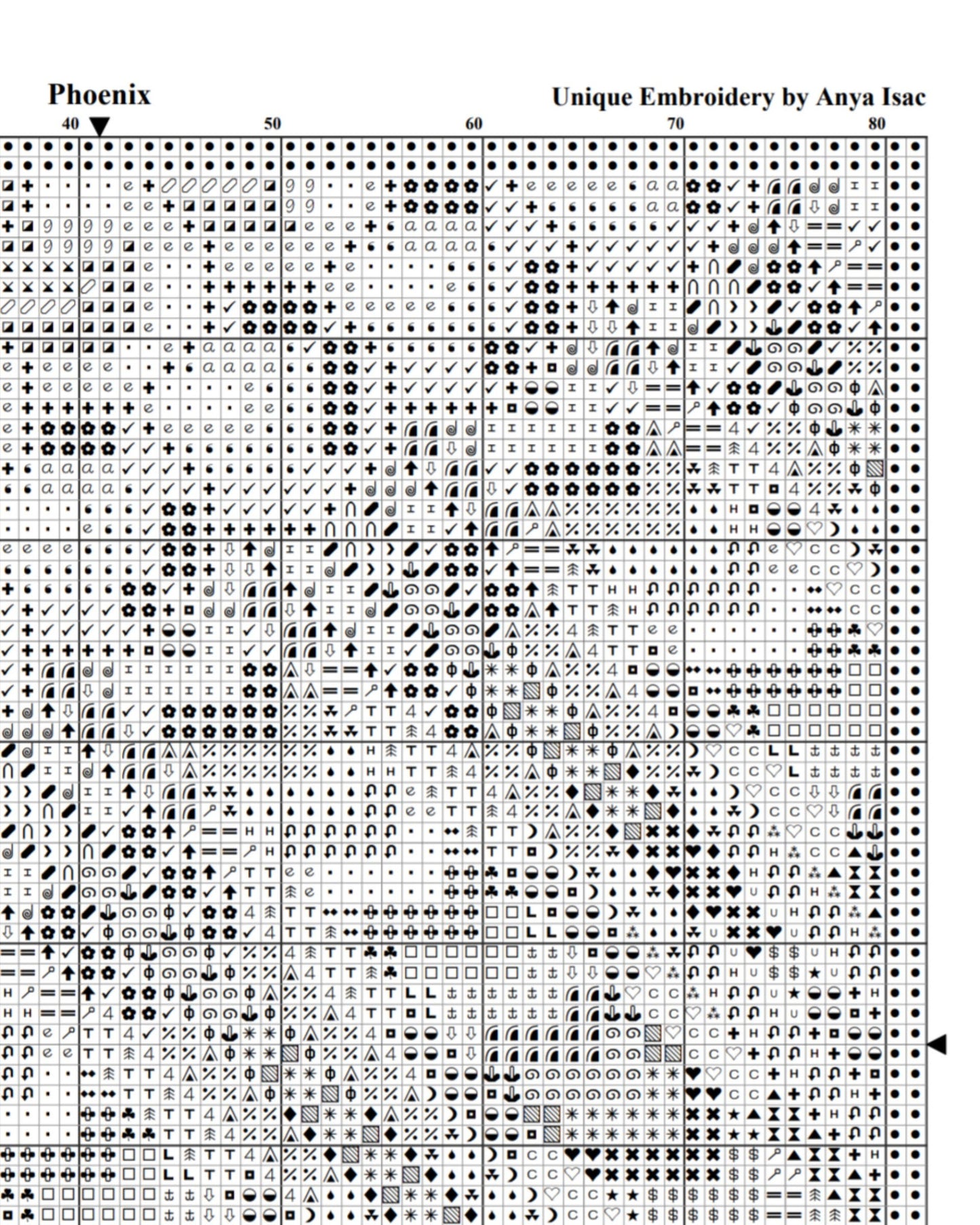 PDF Cross Stitch Sampler - Phoenix, X Stitch Tutorials, DIY Cross Stitch Modern Gradient Wall Decor & Purse, Double Cross Stitch Pattern PDF