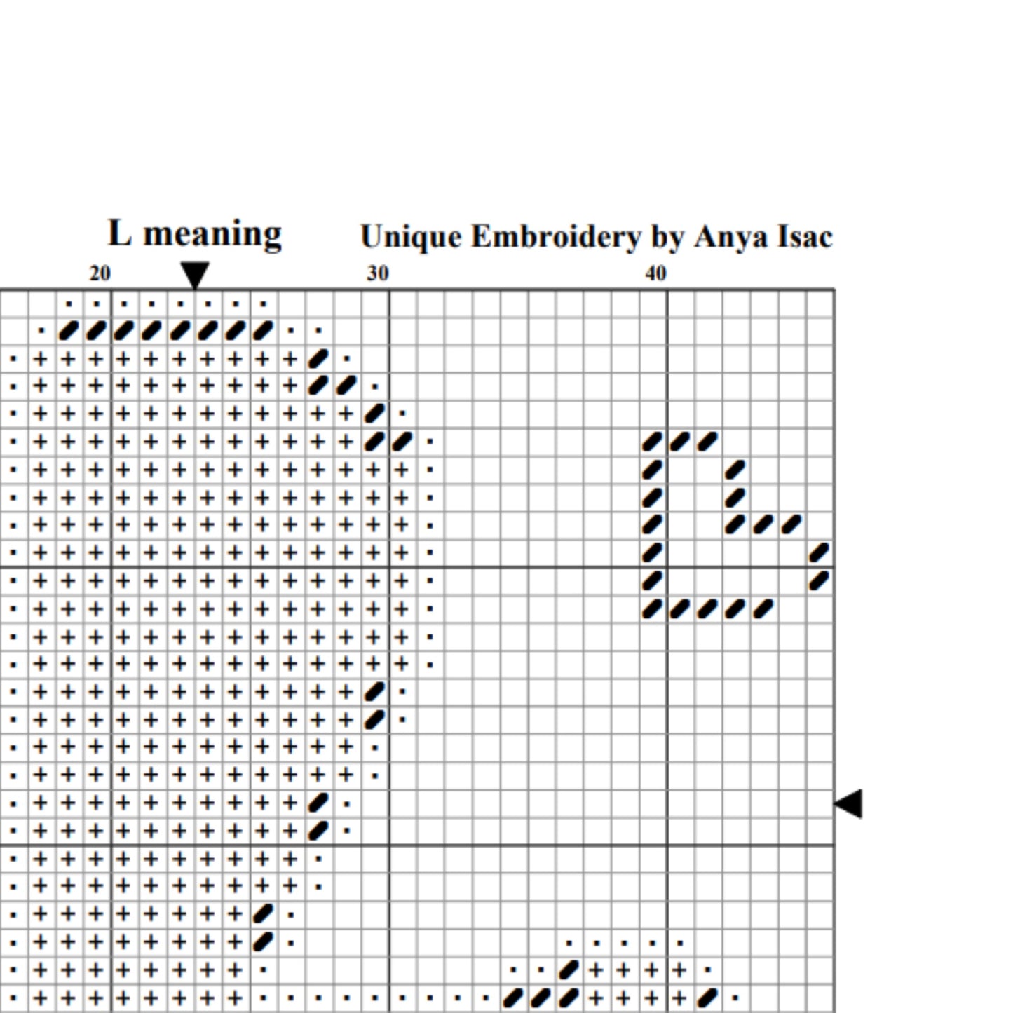 PDF Pattern Double Cross Stitch - Love as L Meaning, DIY Valentine’s Gift, Sampler Cross Stitch, Hand Embroidery PDF, Easy Cross Stitch