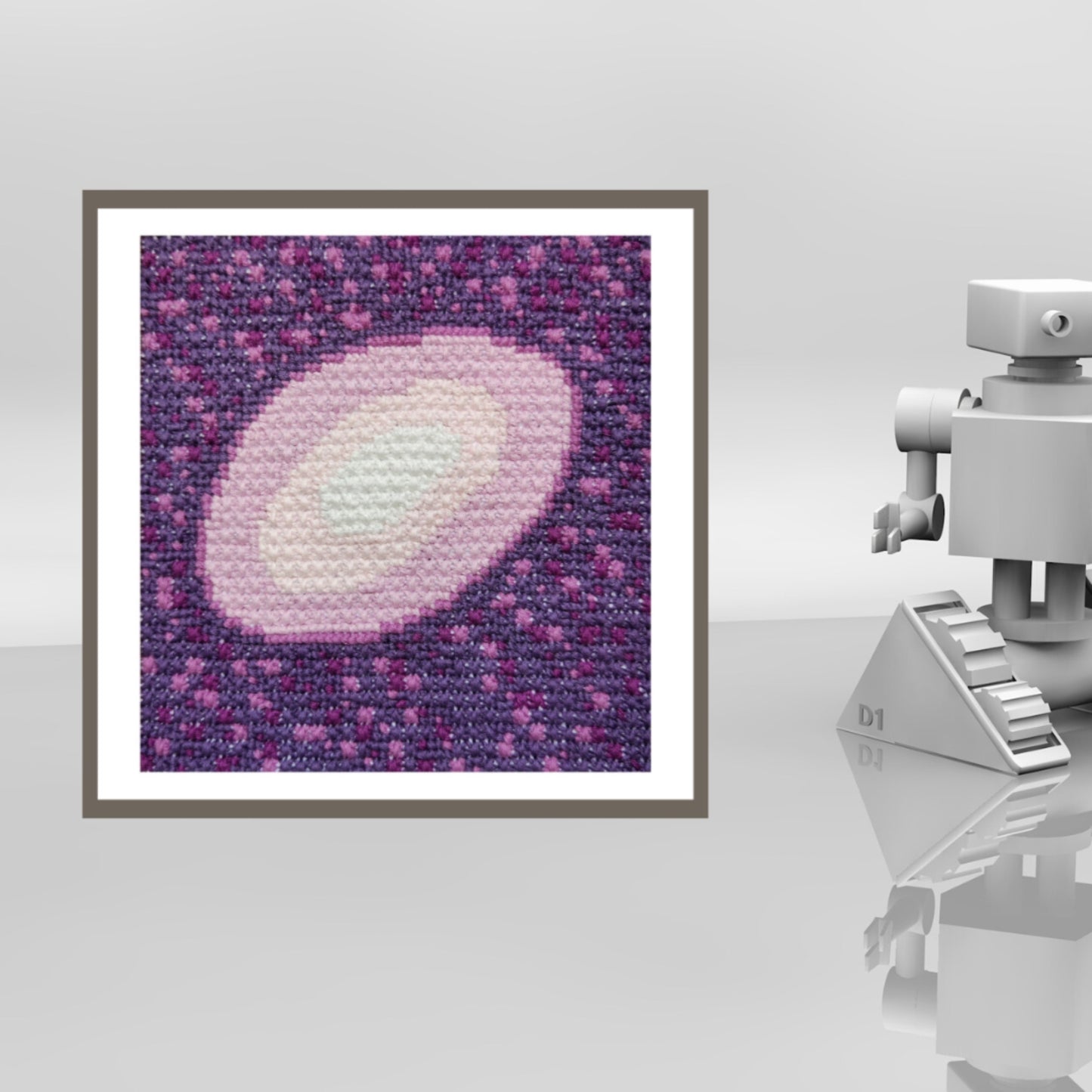 Modern Cross Stitch Pattern PDF - Histology, Science Unique Embroidery, Double Cross Stitch Sampler, Instant Download, Video Tutorial